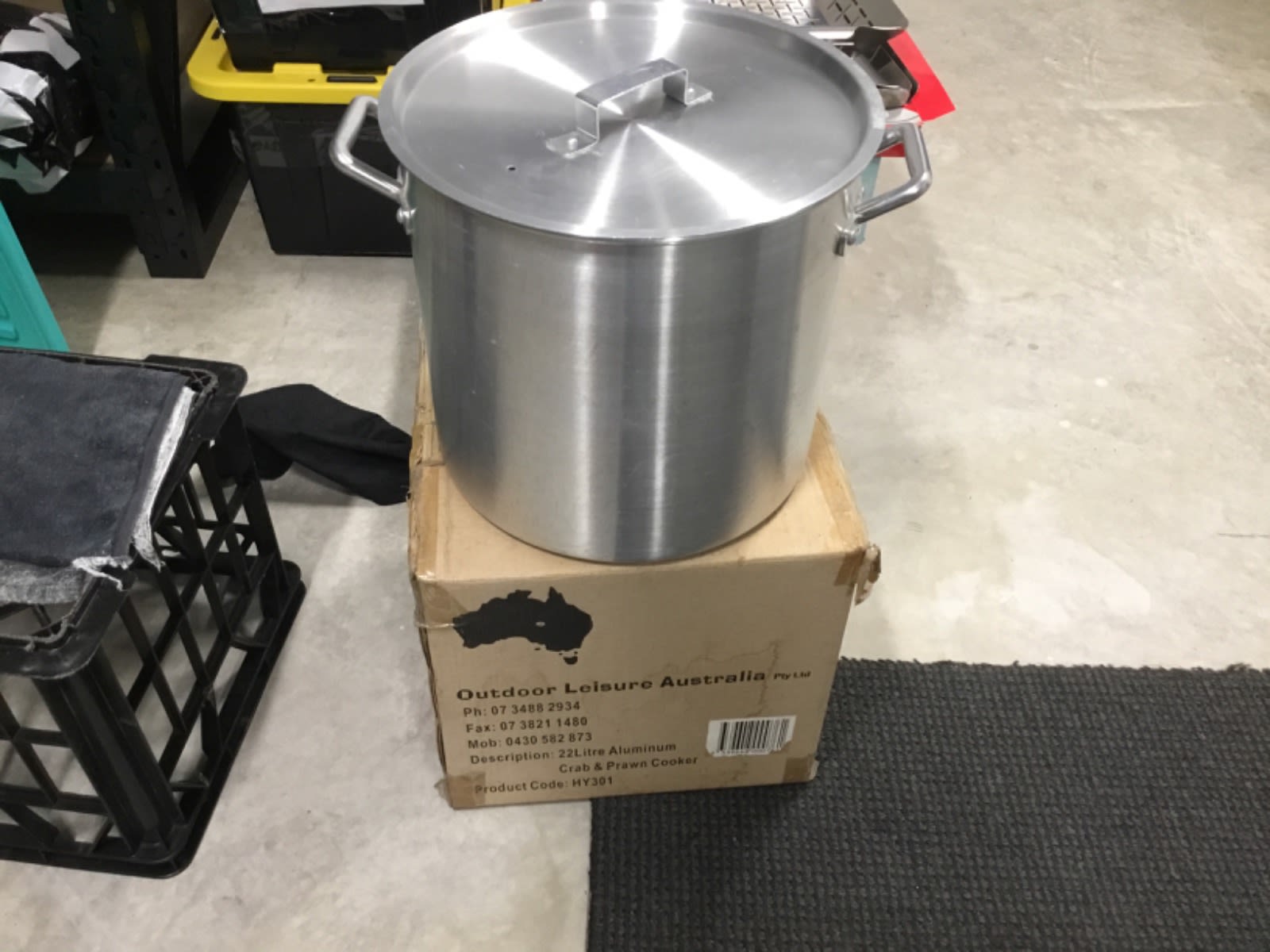 Crab and Prawn cooker 22 Ltr Aluminium Fishing in Banksia