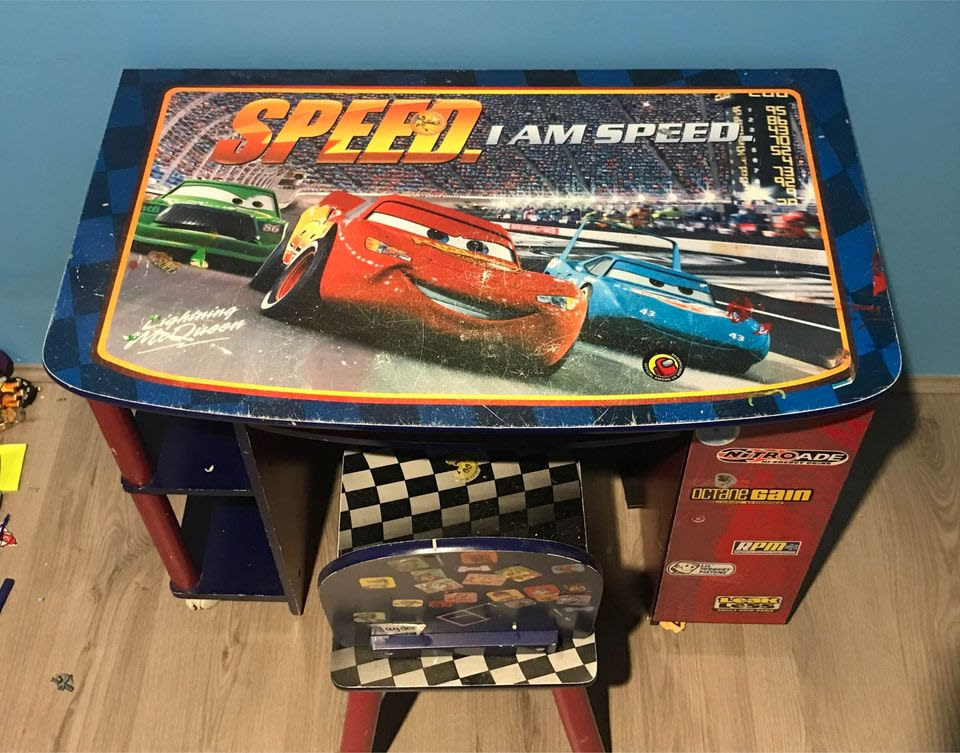 Delta Disney Pixar Lightning McQueen childrens wooden table