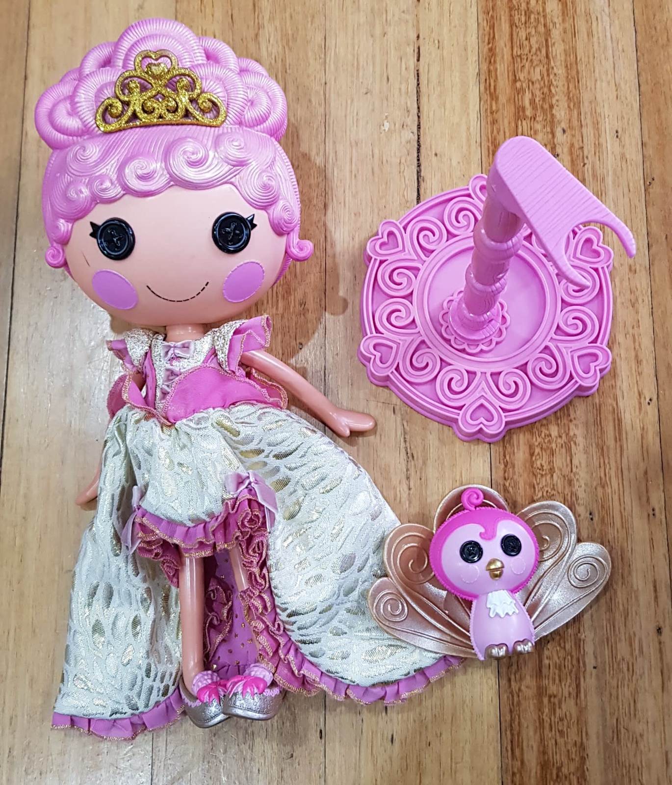 Lalaloopsy Mini Doll- Goldie Luxe by Lalaloopsy [並行輸入品]　並行輸入 Mini Lalaloopsy Goldie Luxe Doll W⁄ Pet Peacock #8 Of Series 14