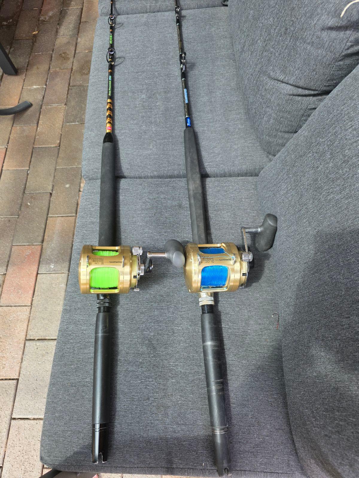 2x Shimano Tiagra 30a Gamefishing combos Fishing in Penrith