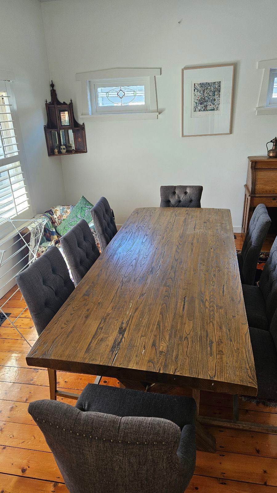 Dining Room Gumtree Wooden Dining Table 8-person French Oak Veneer