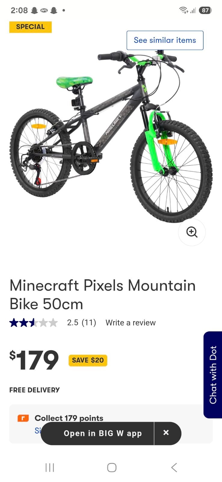 mountain bike minecraft Kid's Bicycles in Dromedary TAS