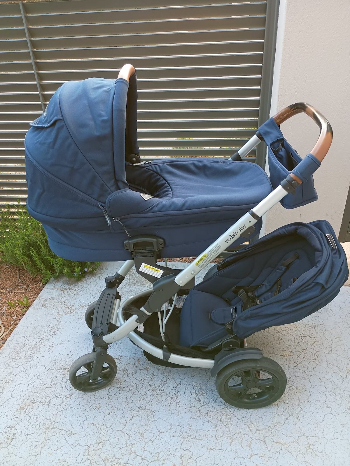 Double Pram Jive Pushchair Redsbaby Jive Tandem Double Pram Indigo