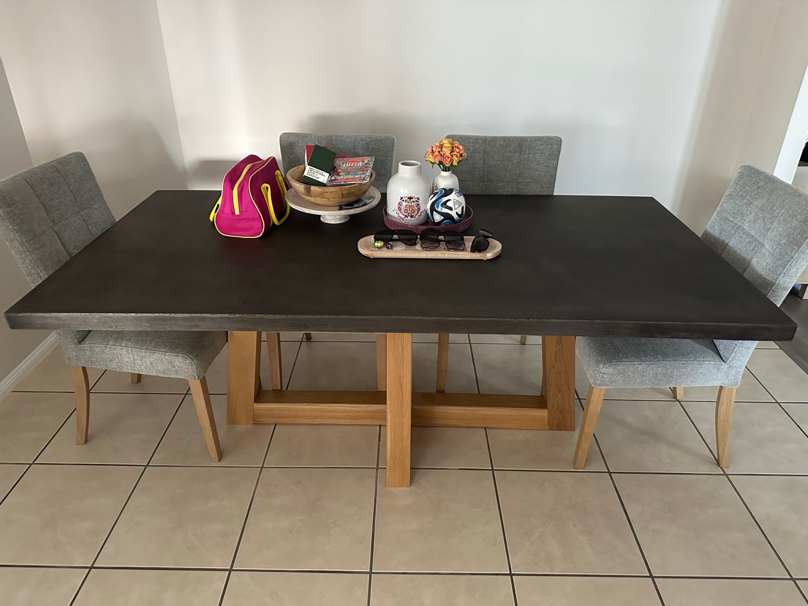 Concrete Nick Scali Dining Table Set Nick Scali Dining Table