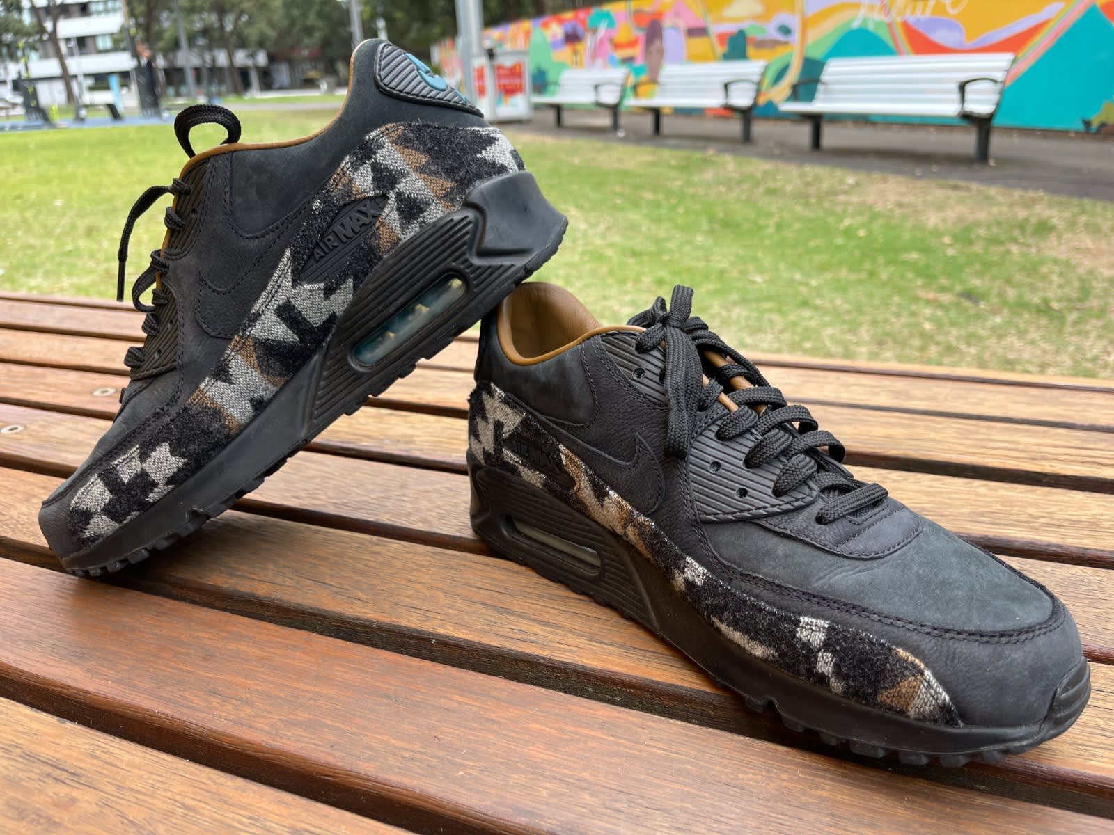 Nike x Pendleton Air Max 90 collab Black / Ale US Mens