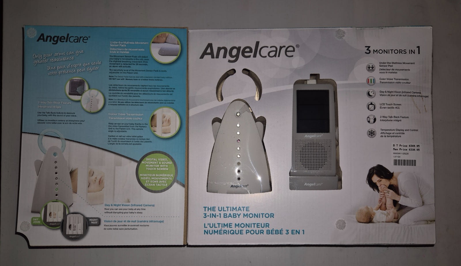 Angelcare Baby Monitor Ac1100 Angelcare Video Movement And Sound