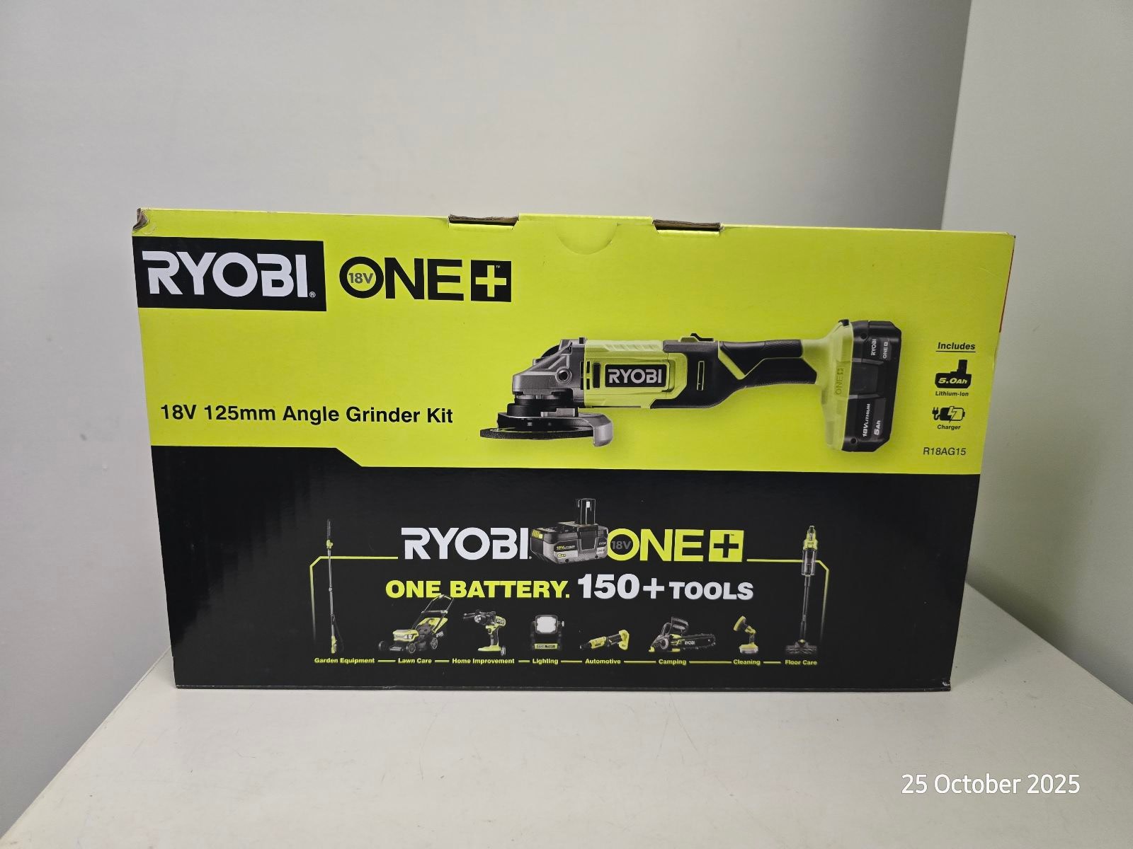Ryobi 125mm angle grinder kit with battery Power Tools in