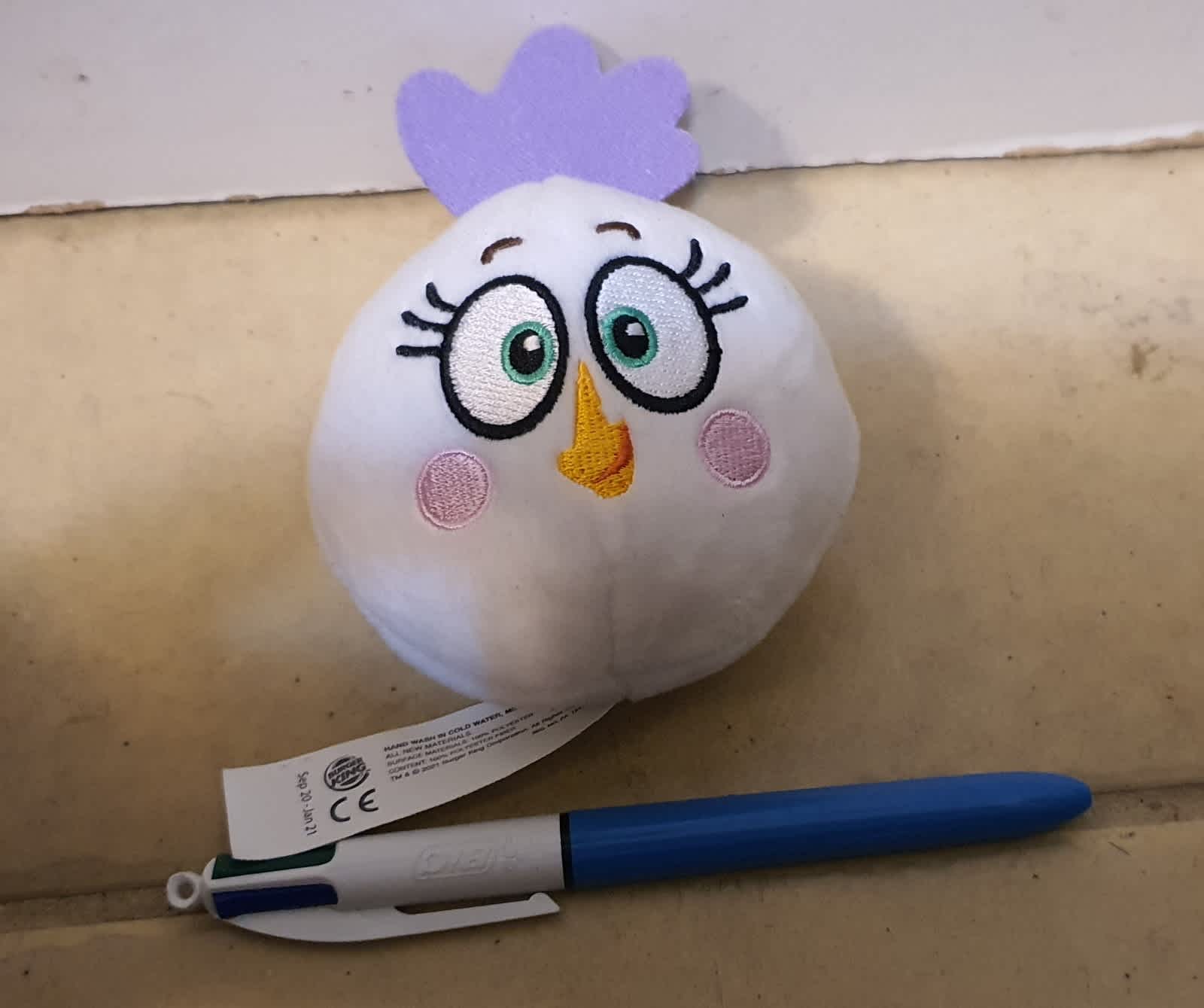 Small 2021 angry birds silver plush toy, Carlton pickup Toys