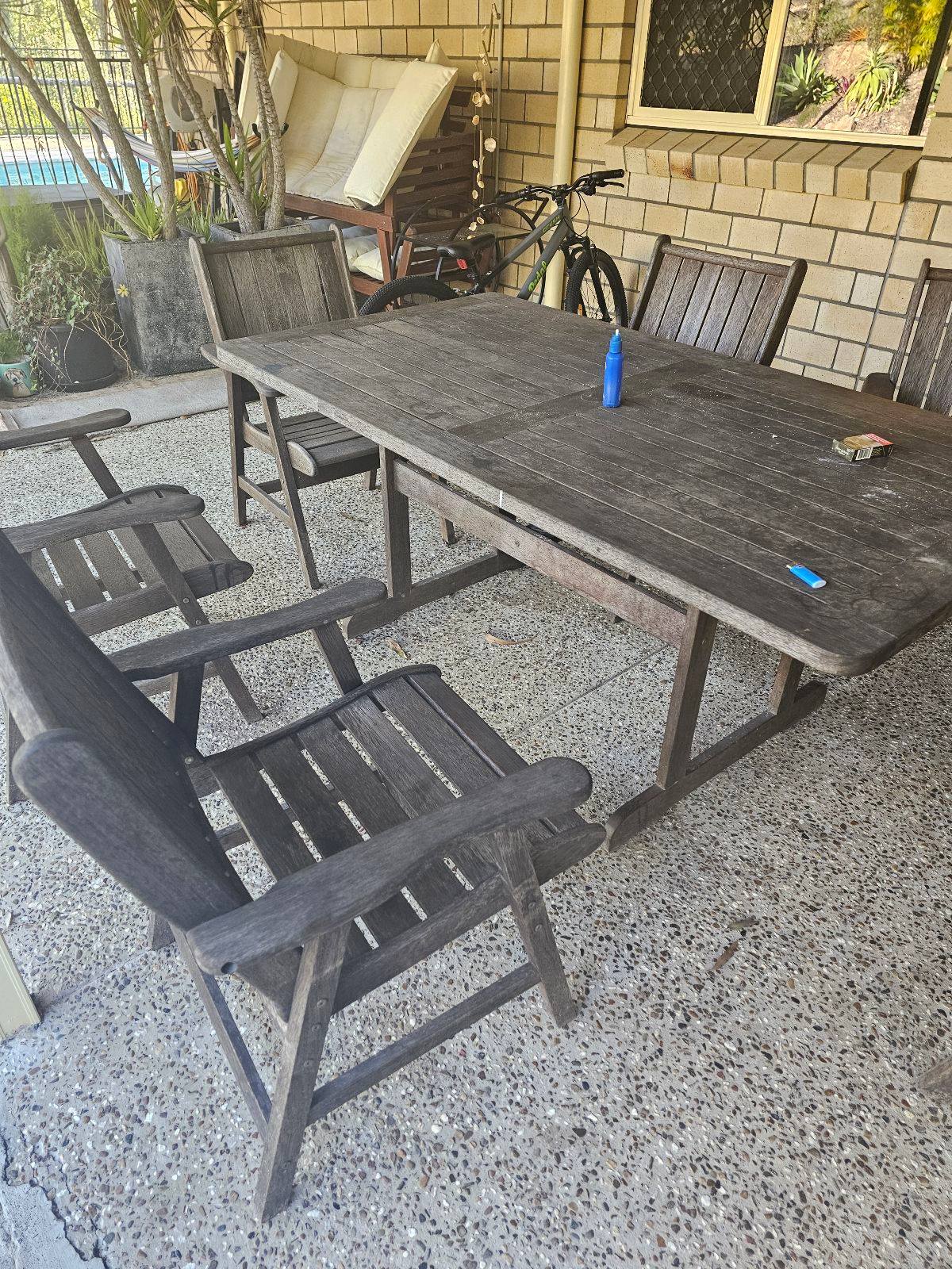 Outdoor Dining Gumtree Garden Table And Chairs Outdoor Wooden