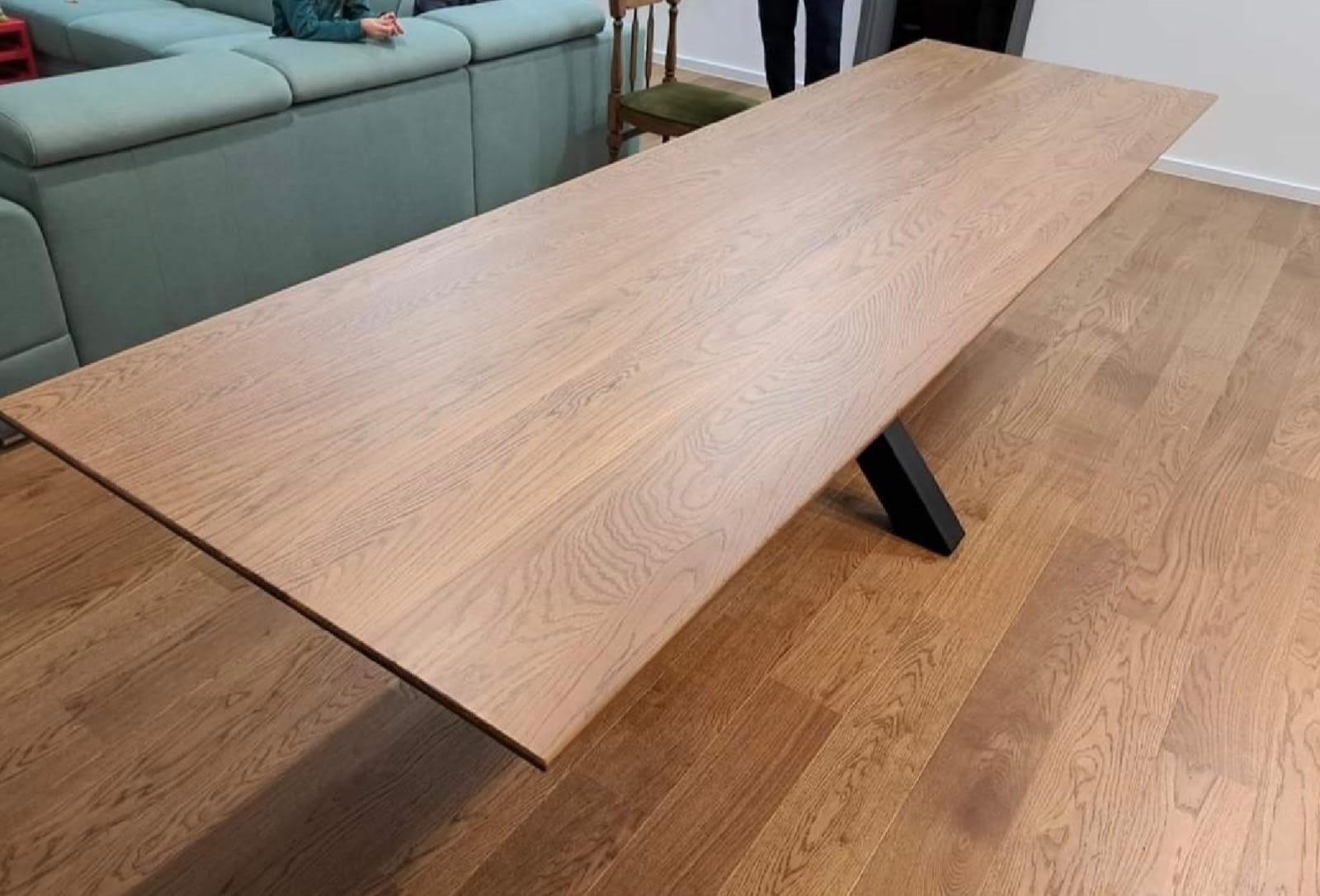 Solid Oak Gumtree Wooden Dining Table French/European Solid