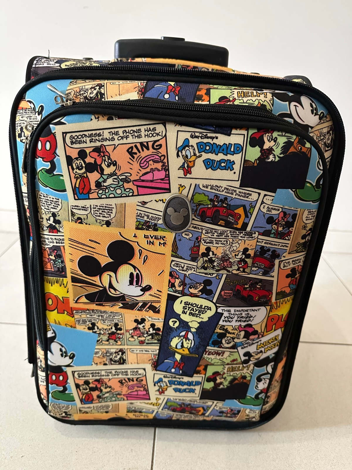 mickey mouse comic luggage