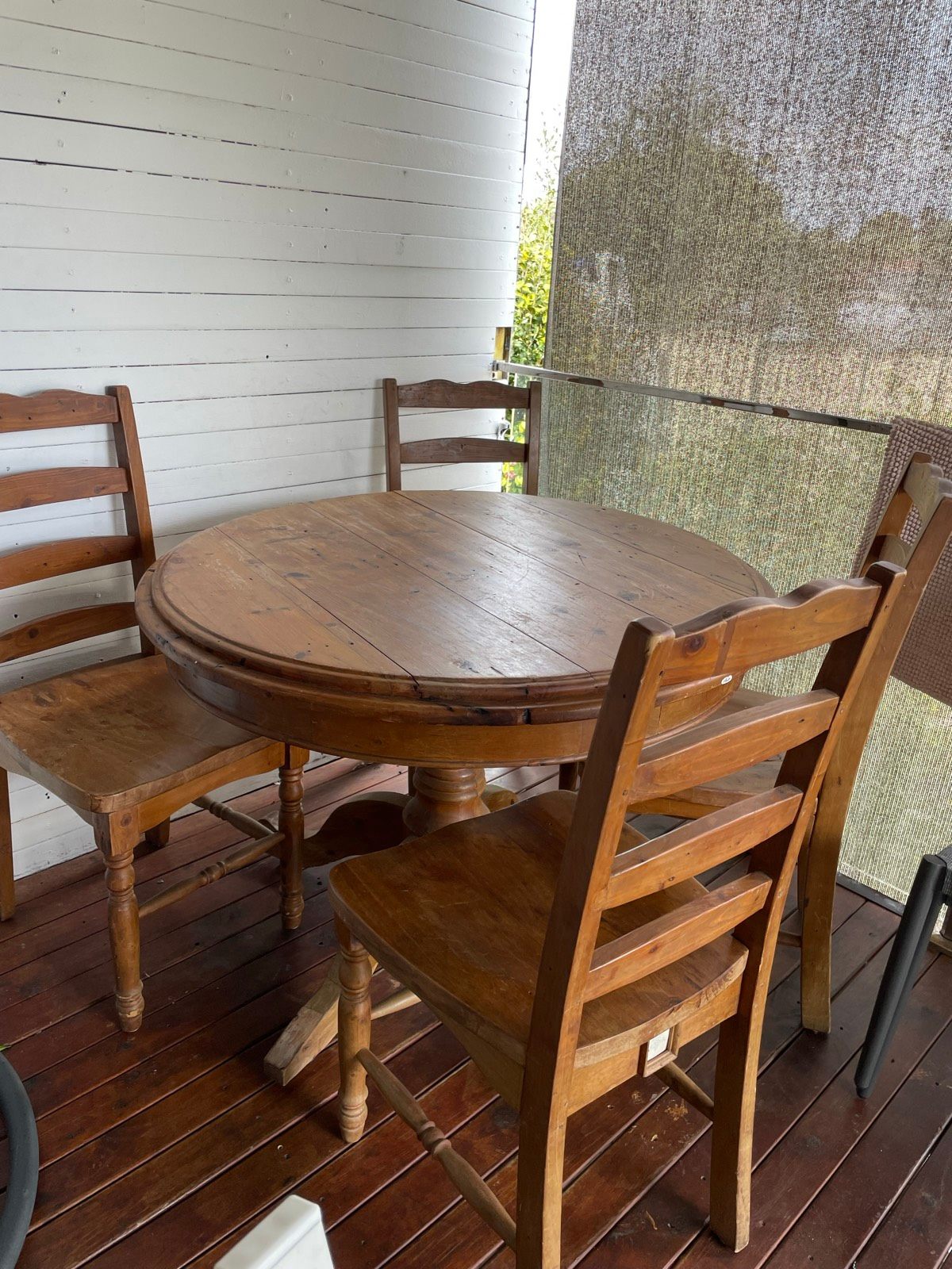 Solid Oak Gumtree Wooden Dining Table Bliss V2 Seater Solid Wood