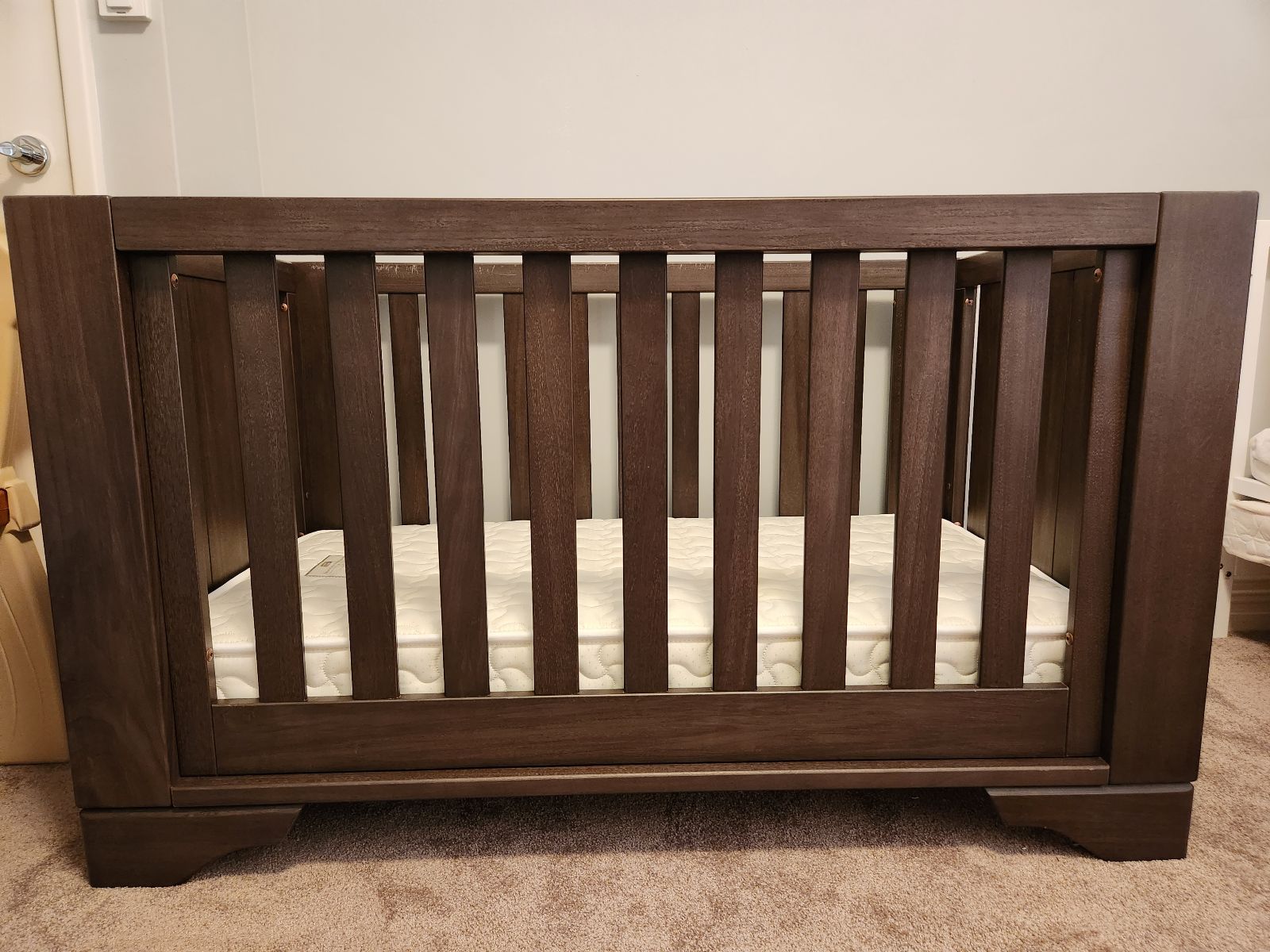 Used Expandable Cot Bed Boori Eton Expandable Cot Bed Mocha (with - Main Image