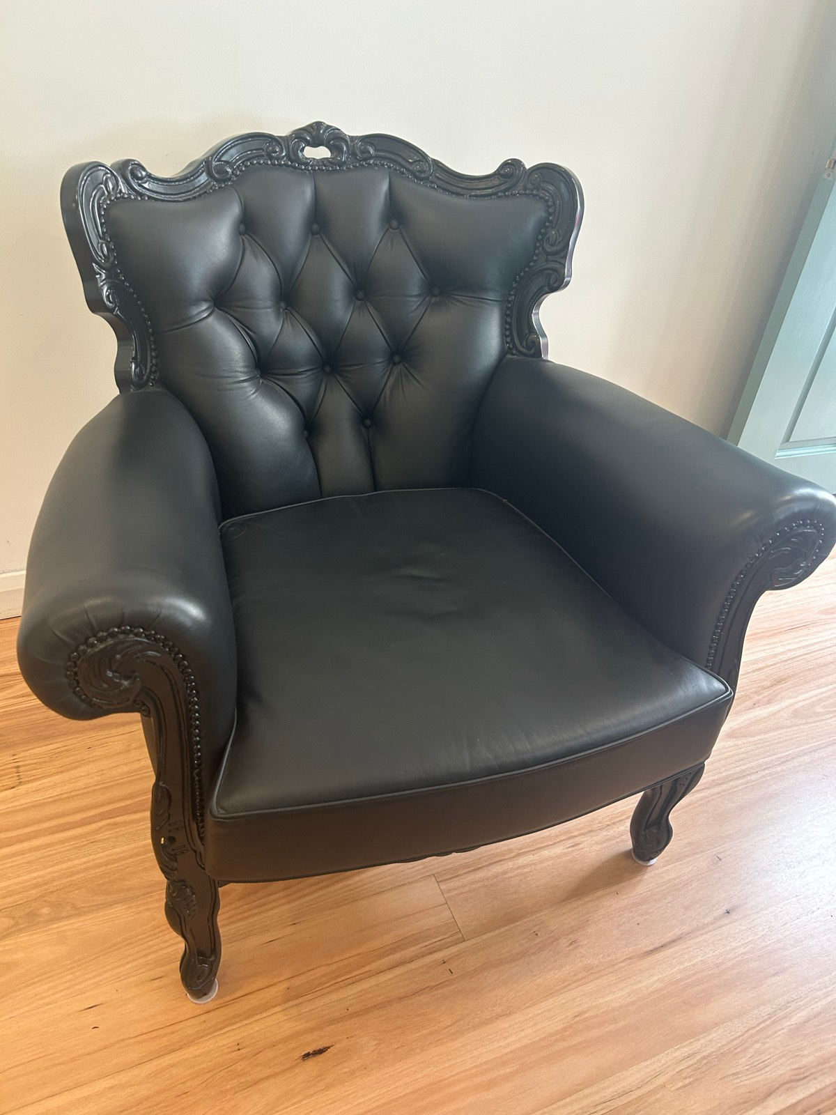Leather Armchair Arm Chair Gumtree Black Leather Armchair In