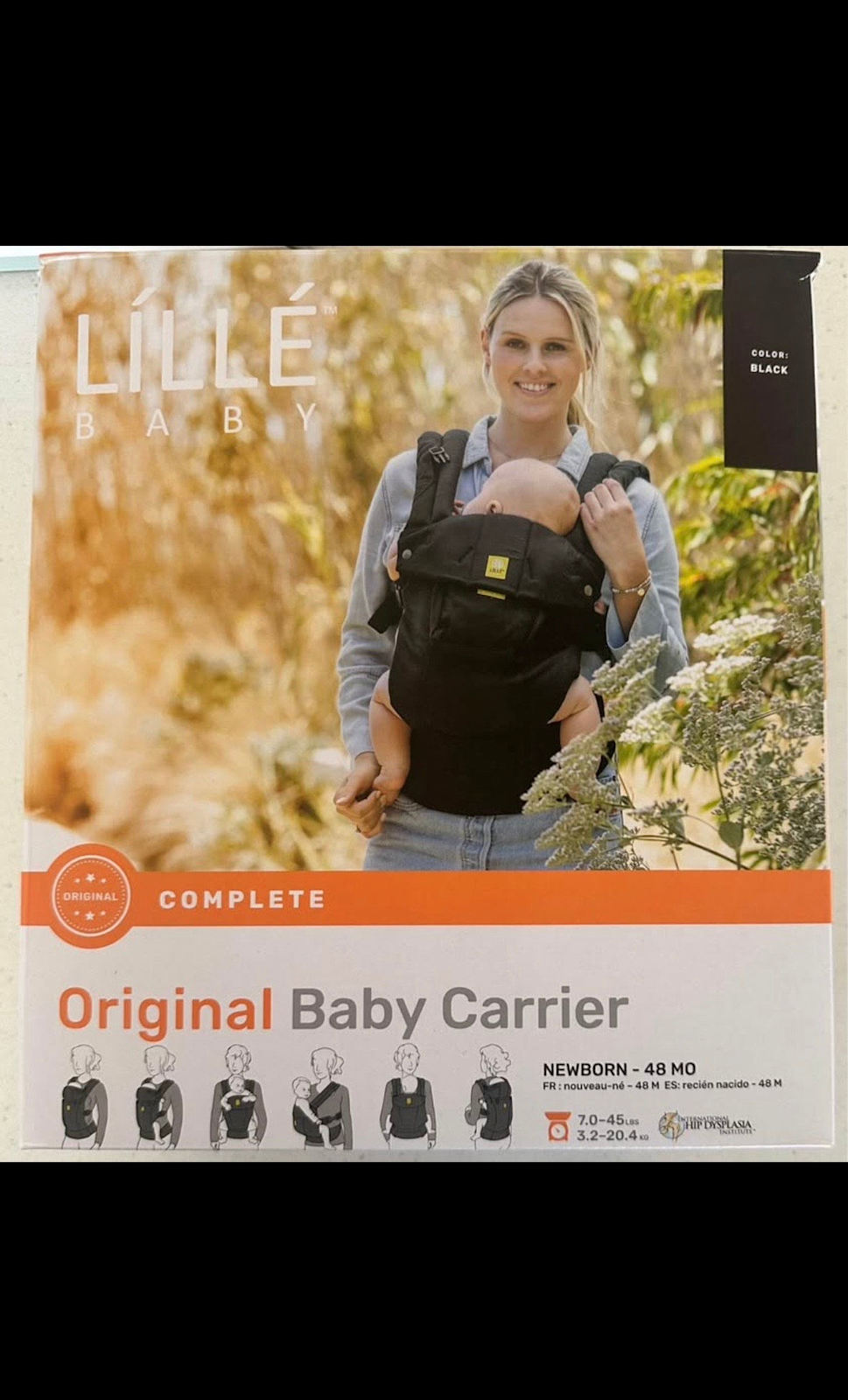 LilleBaby Baby Carrier Complete Original Black Baby Carriers in