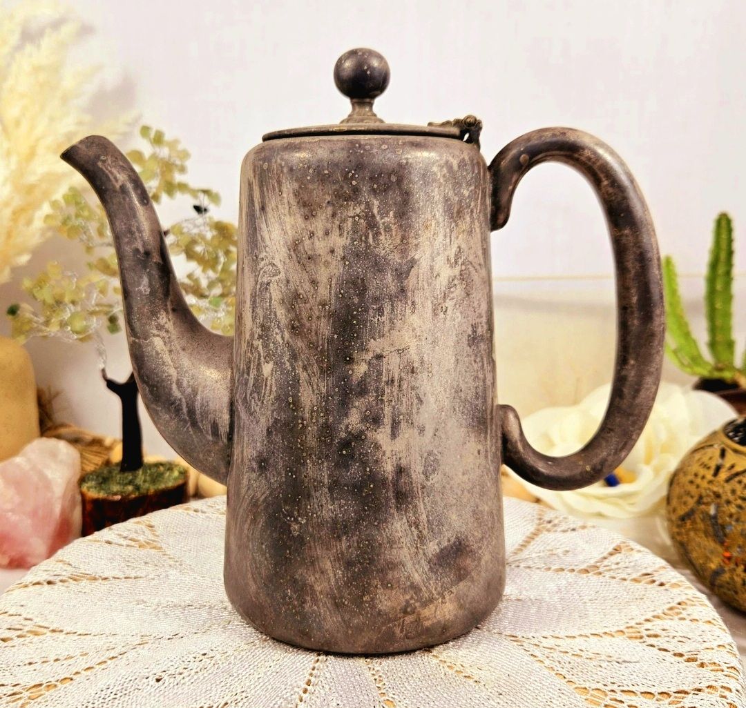 Late 1800s Mappin Webb Princes Plate Pint Silver Plated Coffee - Main Image