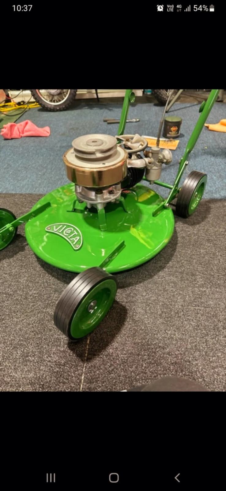 VICTA ROTOMO FAN MOWER VINTAGE VICTA 18 MODEL