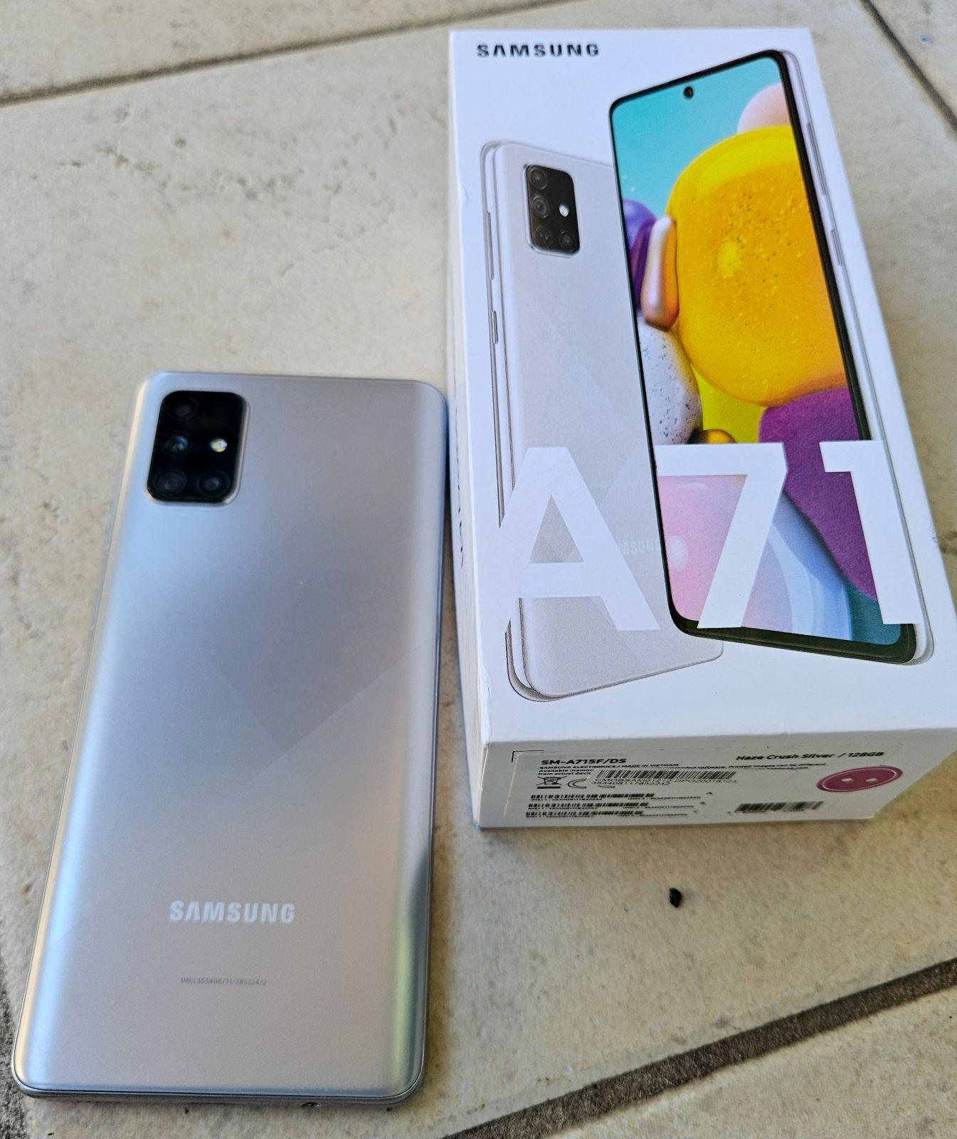 Samsung Phones Galaxy A71 Silver Colour A71 Price New A71 Samsung