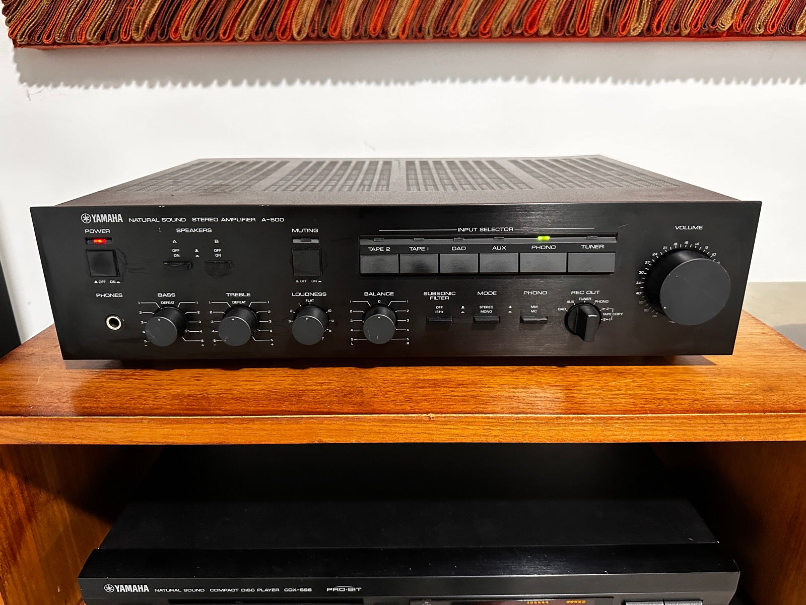 Yamaha A-500 Integrated Amplifier – Vintage Hi-Fi Classic Gumtree