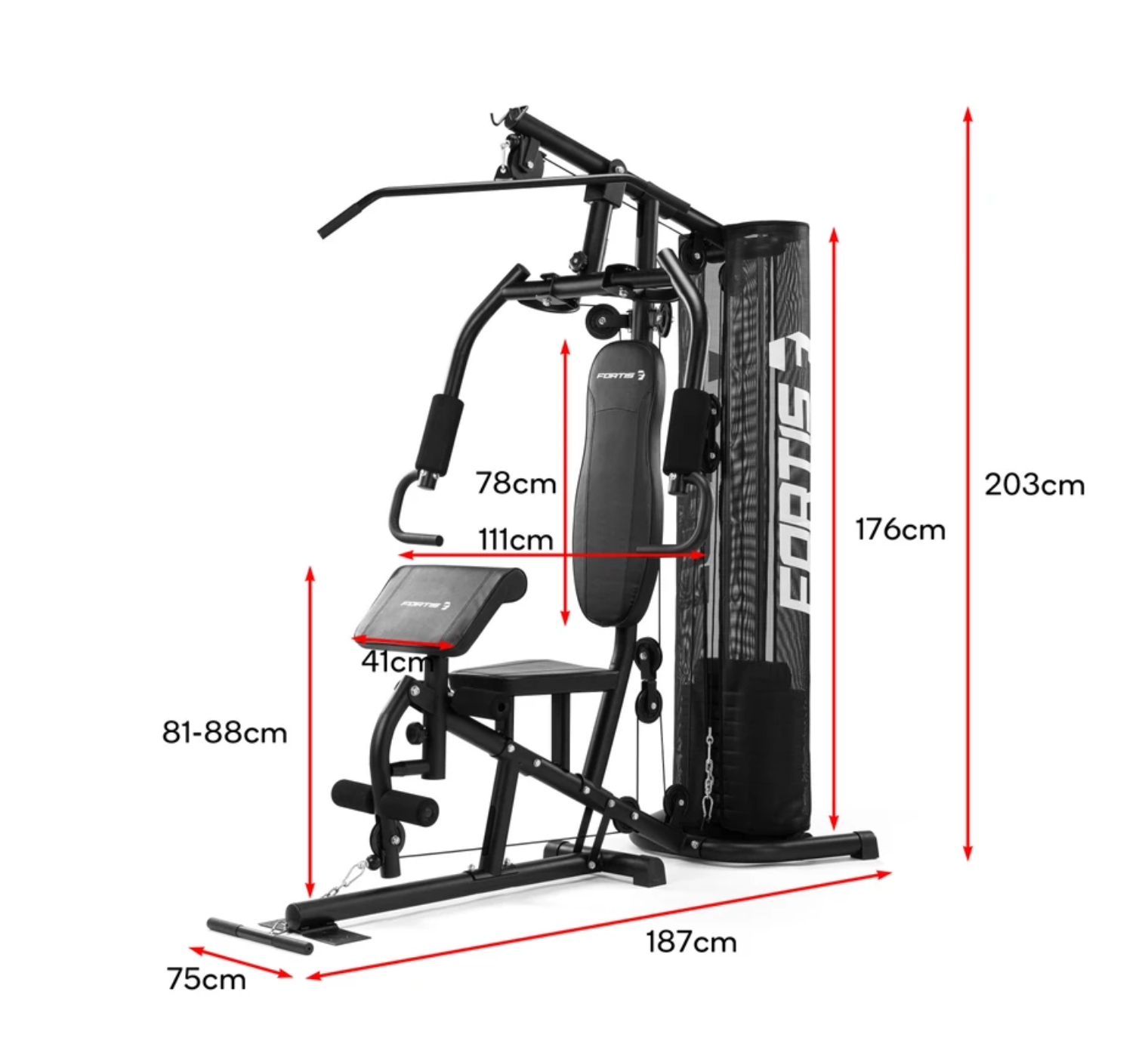 Home Gym Fortis Gym Station Fortis Home Gym Multi-Function Power Tower