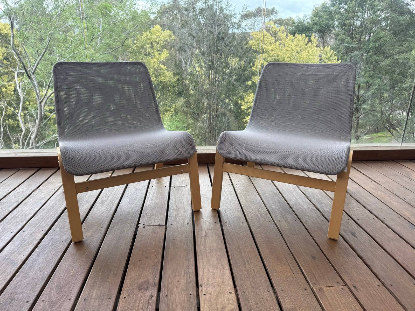 Nolmyra Grey Ikea NOLMYRA Easy Chair, Birch Veneer/grey