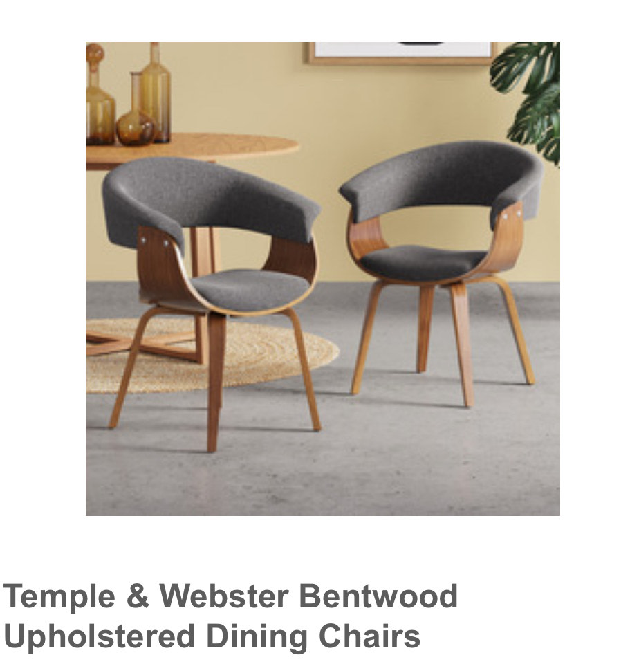 Temple And Webster Bentwood Chairs Wood Table White Bentwood