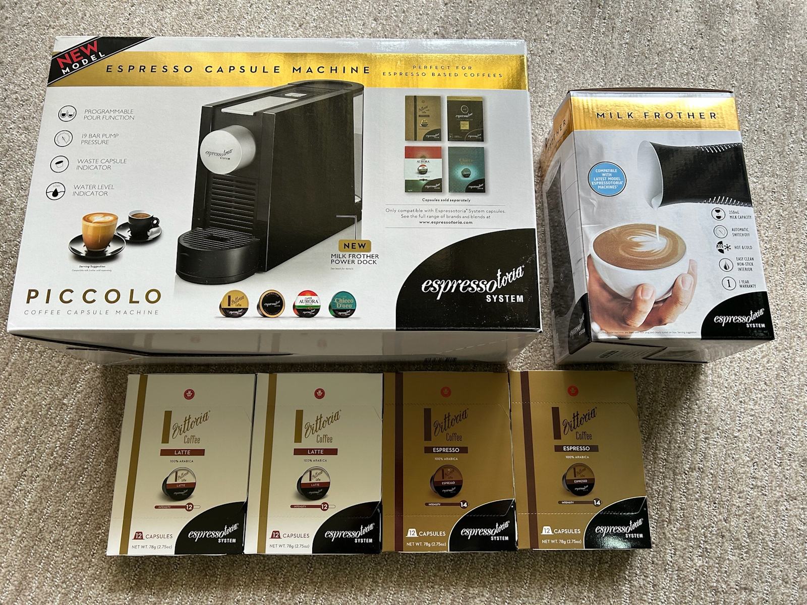 Espressotoria Piccolo Coffee Machine Vittoria Espressotoria Pods