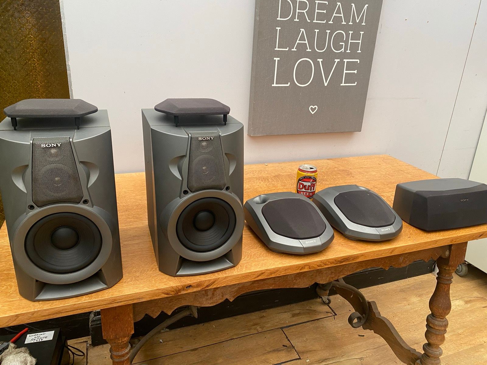 Vintage Sony way Speakers Surround Sound stereo system