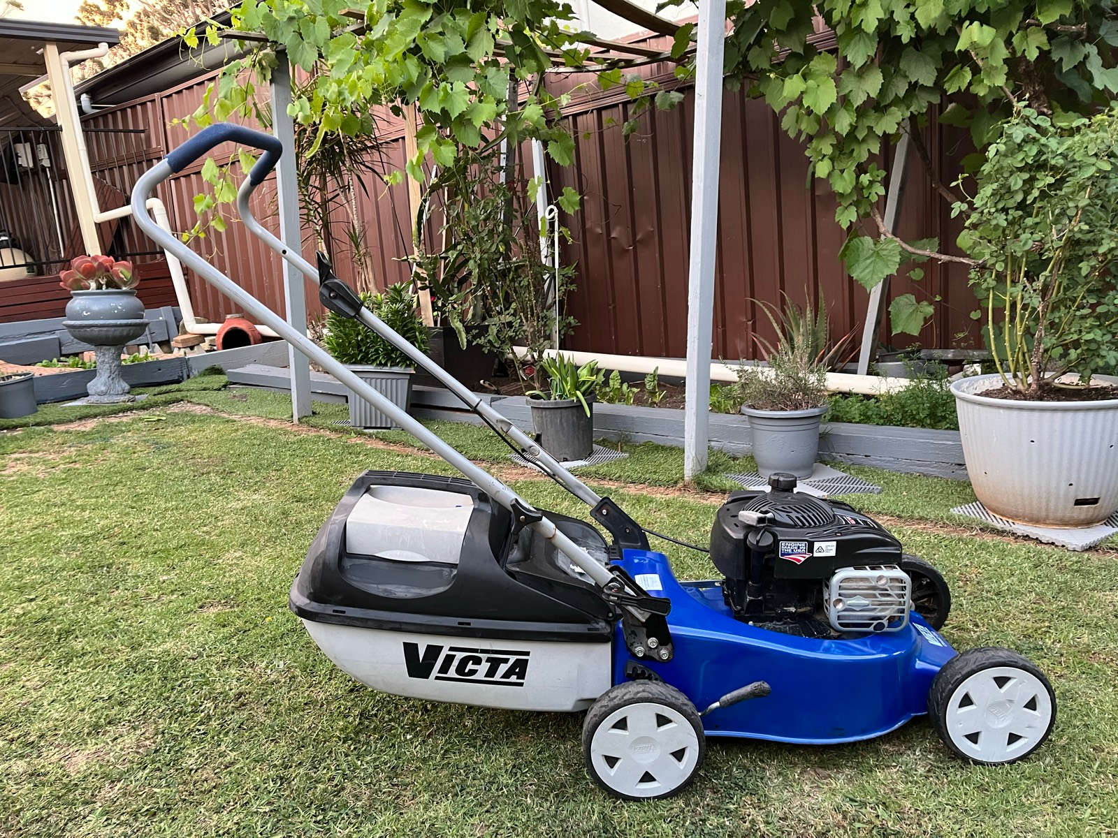 4-STROKE VICTA BRIGGS/STRATTON LAWN MOWER START