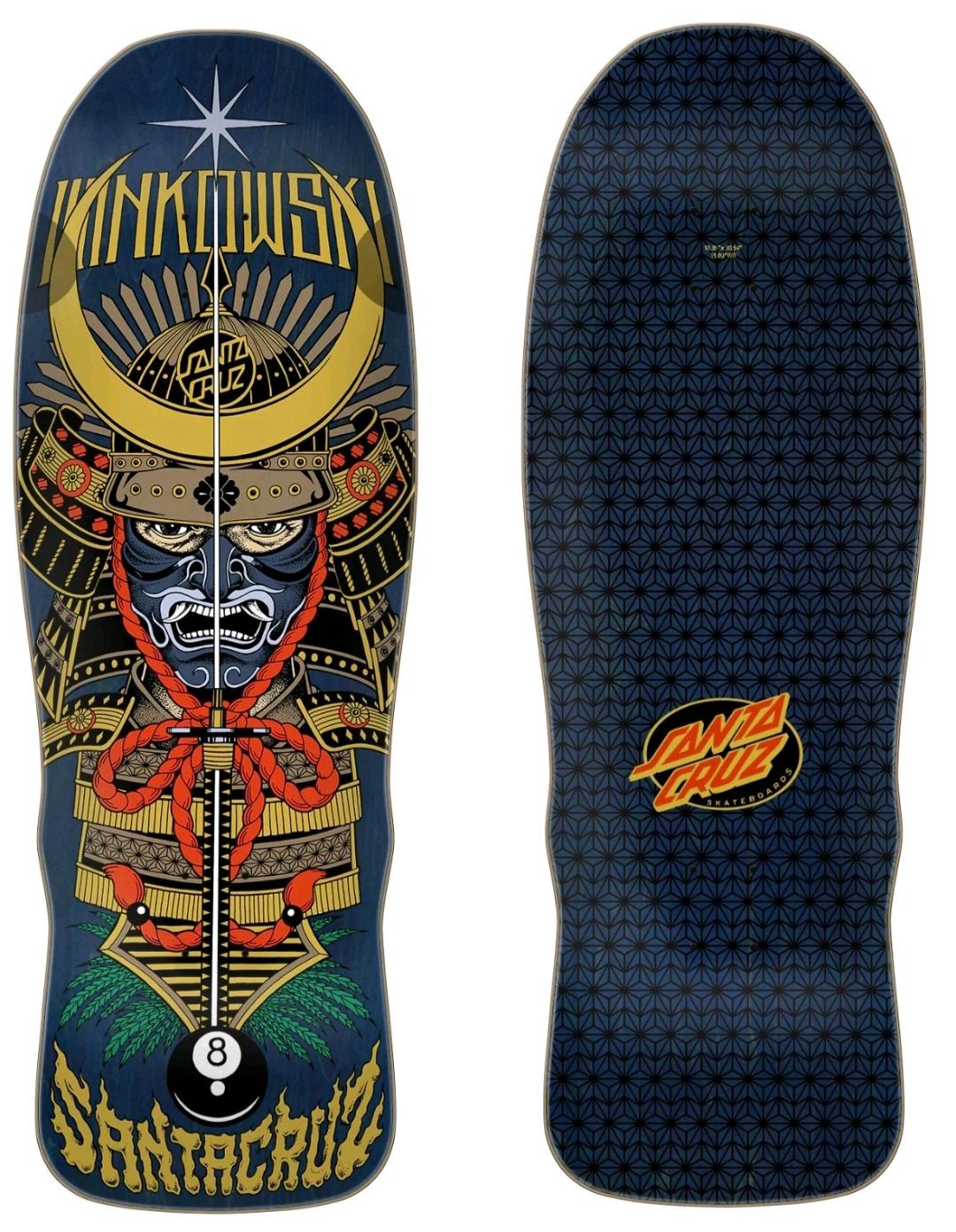 New shaped Santa Cruz Eric Winkowski Samurai skateboard deck