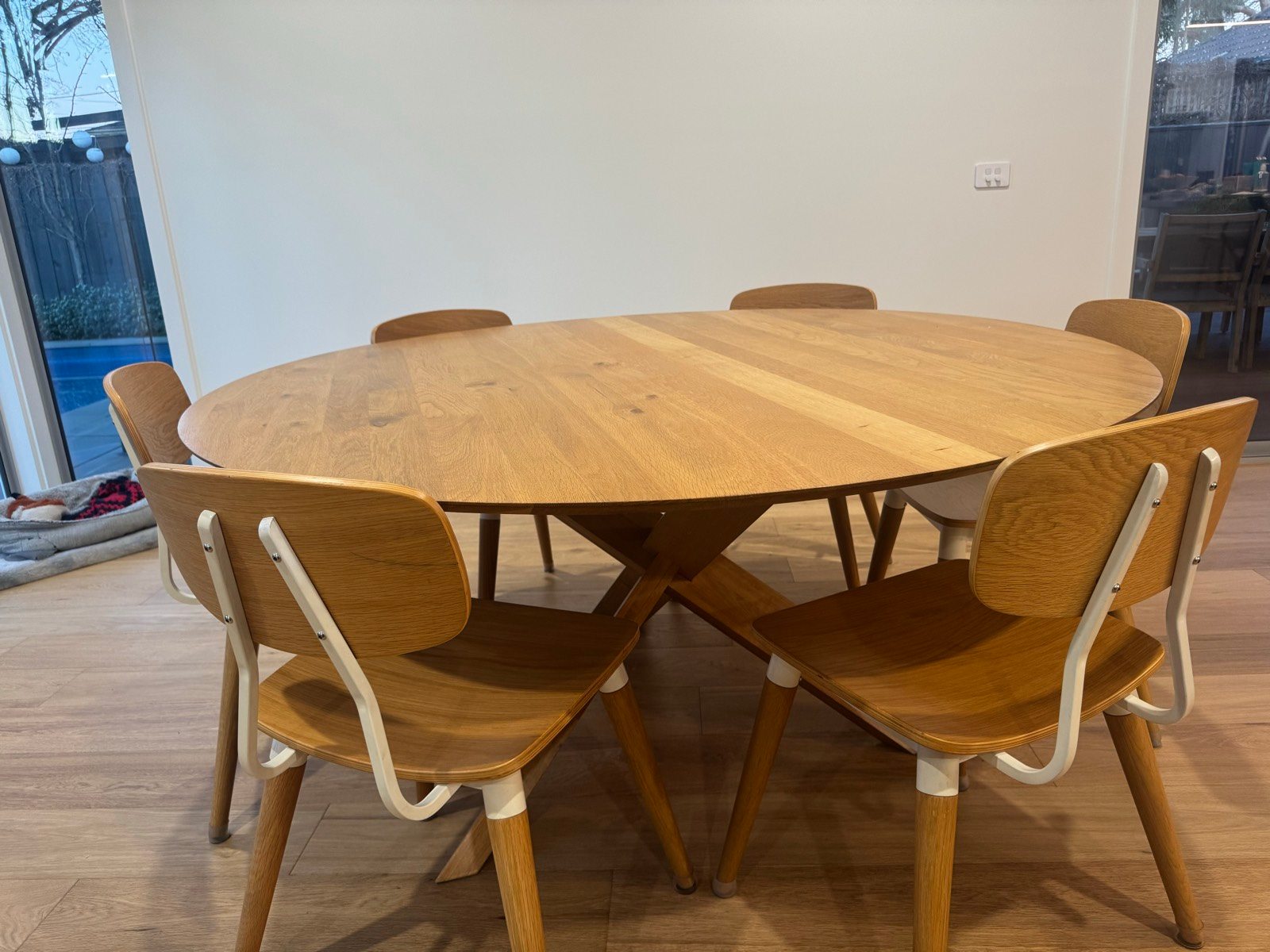 Oak Dining Gumtree Kitchen Table And Chairs 8-person French Oak