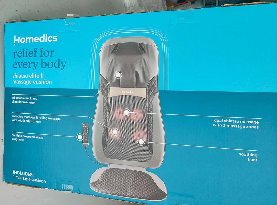Body Massager Homedics Shiatsu Elite Massage Cushion With Heat