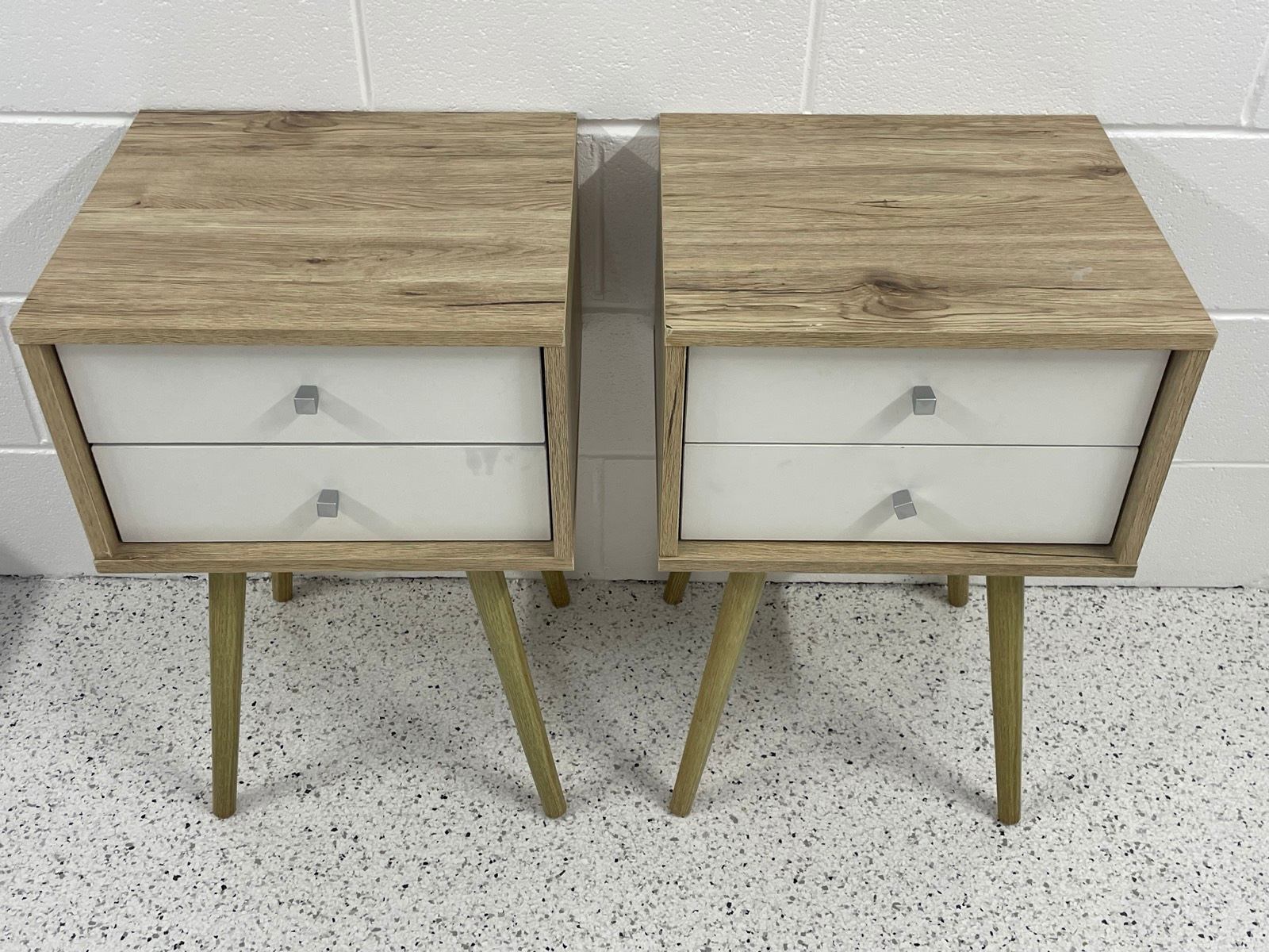 Bedside Table Amart Lamp Table PAIR OF ABIGAIL AMART BEDSIDE