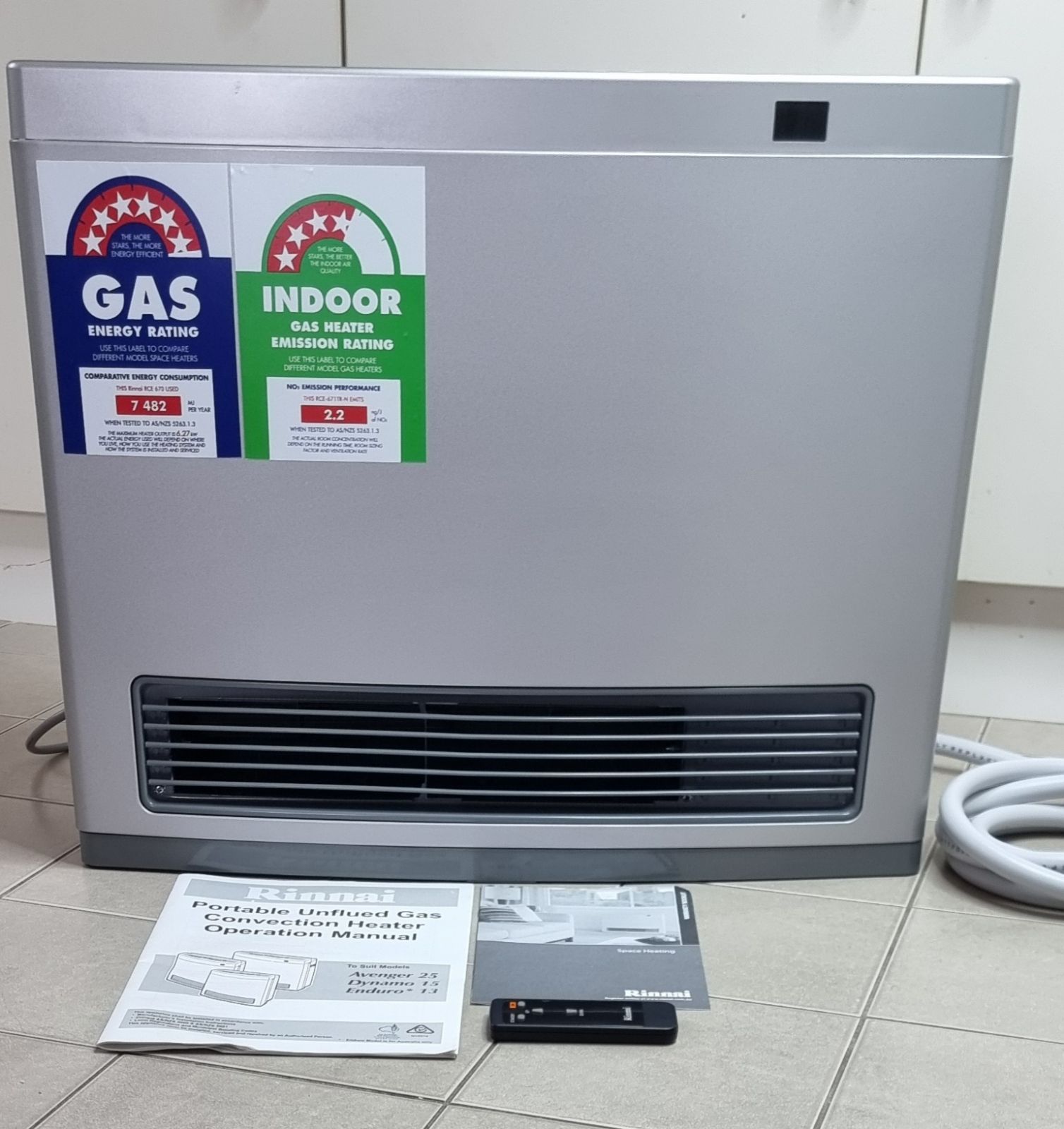 Gas Convector Natural Gas Rinnai Capella 18 WARM UP With A RINNAI