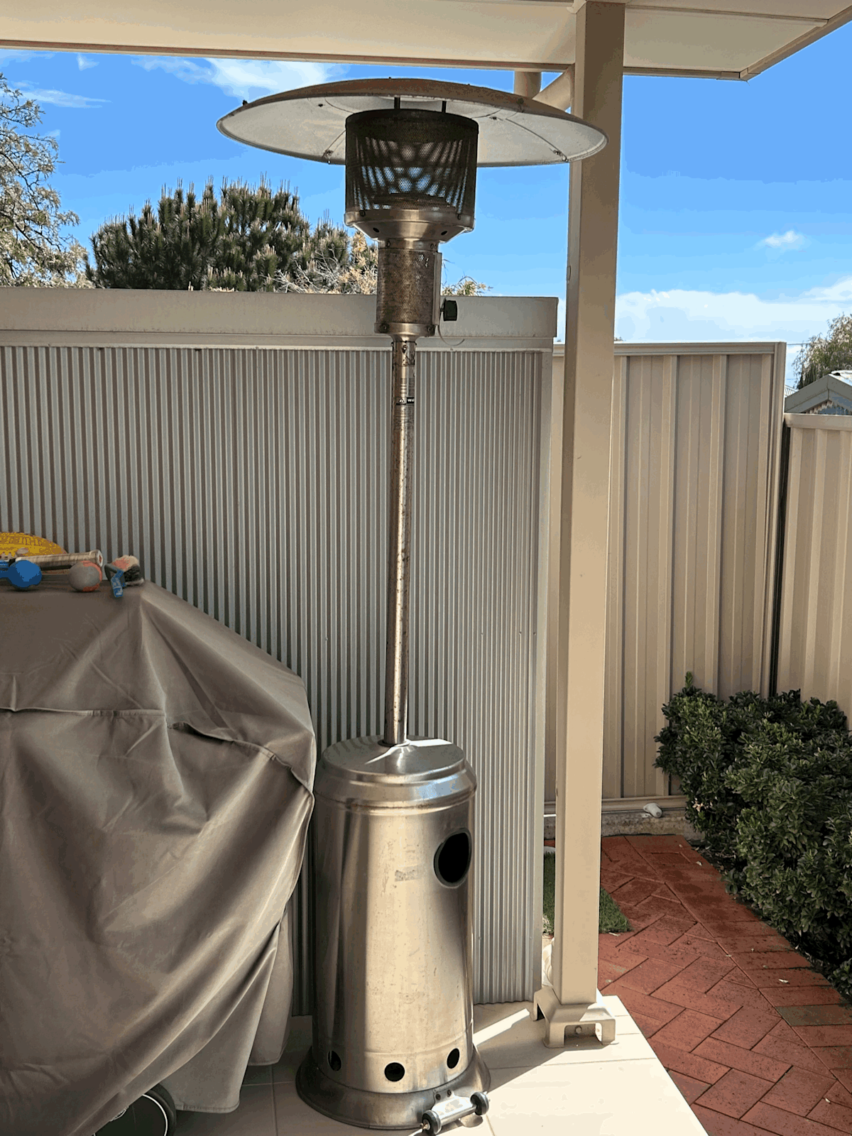 Stainless Steel Bunnings Patio Heater Cover Patio Heater Stainless