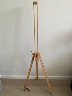 Portable Large Wood Easel 118cm Artist Tripod Stand Floor Display Art  Painting