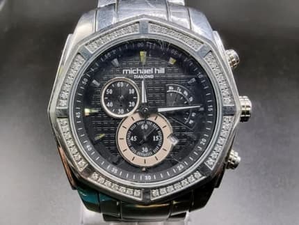 Michael hill black online diamond watch