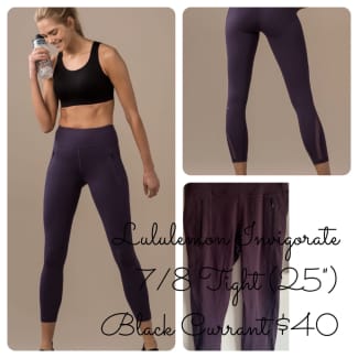 Lululemon invigorate tights black currant, Pants & Jeans, Gumtree  Australia Belconnen Area - Lawson