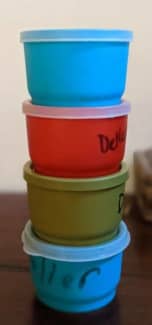 Vintage Tupperware Snack Cups 1229 