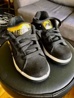 Heelys Propel 2.0 Black/Yellow Ballistic Shoes With Wheels