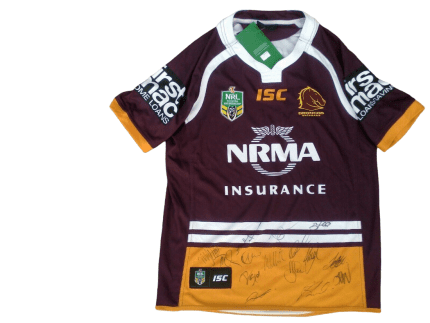 Signed Brisbane Broncos 2022 Jersey, blush2022