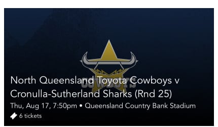 North Queensland Toyota Cowboys Tickets