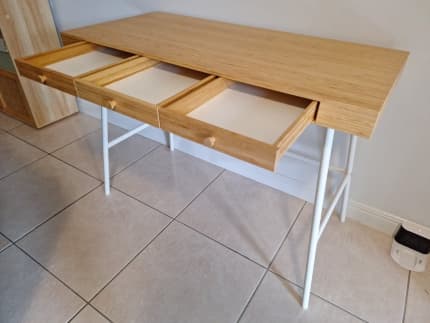 Ikea Karlby 1.8m with Alex Drawers ( Solid Oak)