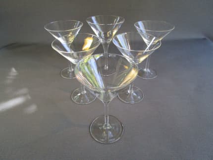 Mikasa Martini Glass Mikasa Coventry Martini Clear Blown Glass Mikasa  Barware