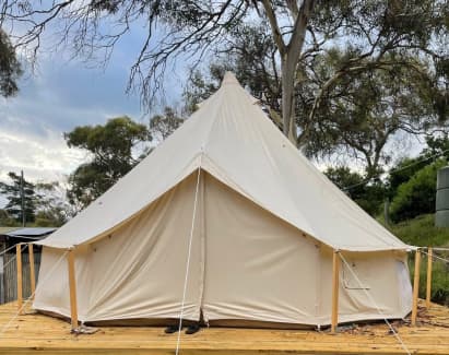 Very large prospector style bell tent 100% cotton 5M