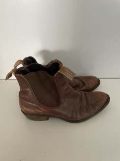 RM Williams Brown Suede Leather Chelsea Boots Size 5G US 8 Vintage