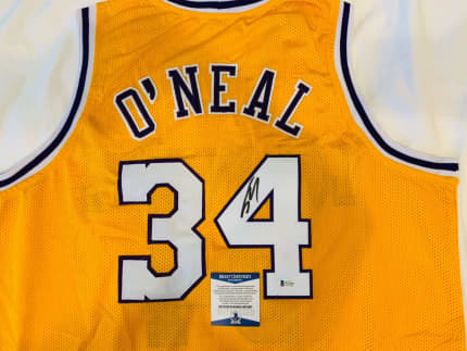 Autographed Shaquille O'Neal Basketball Jersey (Price Negotiable)