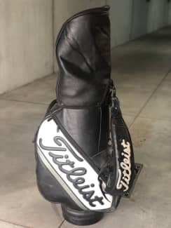 Titleist leather cart online bag