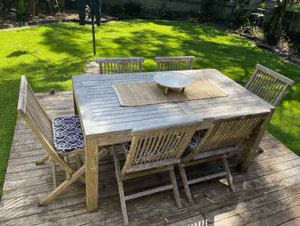 teak table gumtree