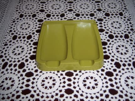 Tupperware, Kitchen, Vintage Tupperware Condiment Caddy With Lids Red  Whiteclear Retro